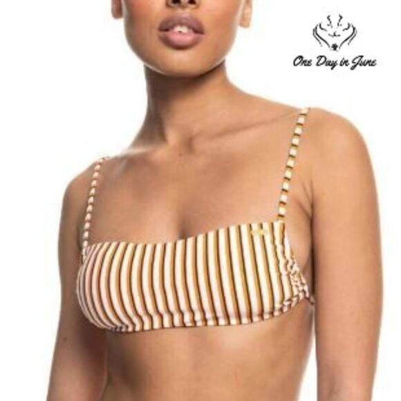 Roxy PT Beach Classics Bandeau Bikini Top Size S - Picture 1 of 5